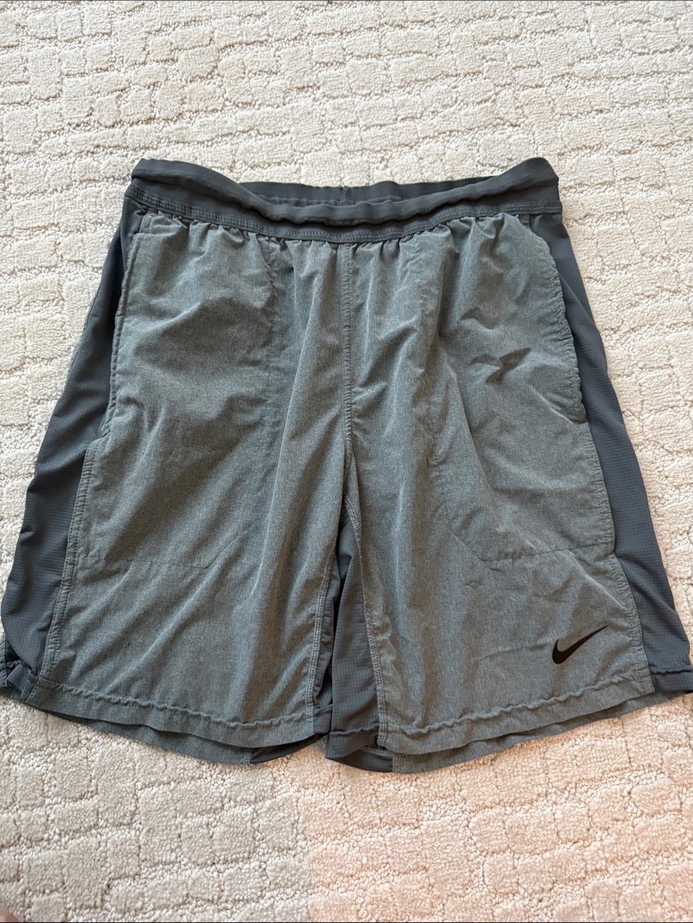 Nike Men’s Gray/Charcoal Athletic Shorts